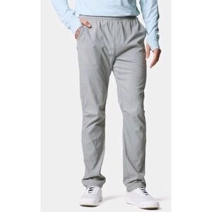 Duck Camp Gulf Pants Mens Size L Anchor Gray Cinch Hem Lightweight Performance